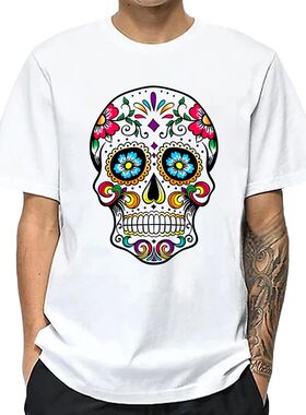 Men's T-shirt High Quality 100% Cotton Street Style Loose Co