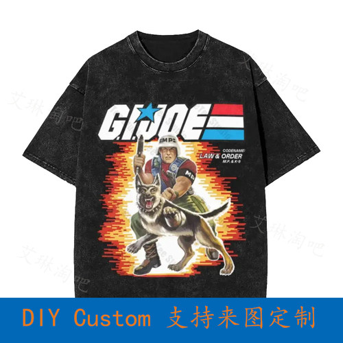 Box Art Law And Order Gi Joe Vintage Oversized T-Shirt 879Z