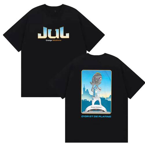 Rapper Jul Orange Velodrome Album 2026 Graphic T Shirts Men