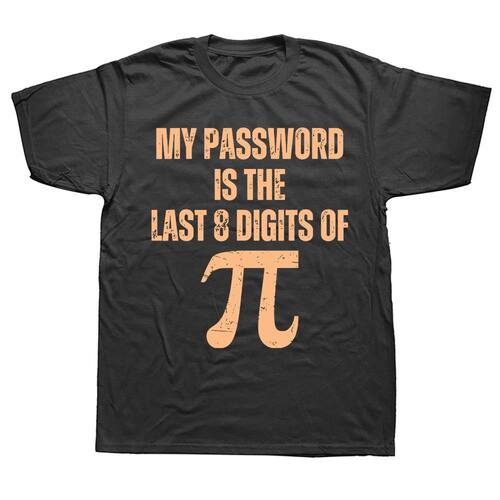 Vintage My Password Is The Last 8 Digits of Pi Funny Math T-