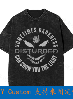 Disturbed 'The Light' Vintage Oversized T-Shirt QO8I