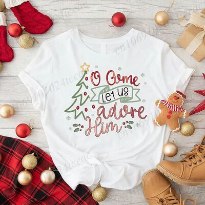 Christmas Men Women T-shirts Funny Religious Christmas Nativ