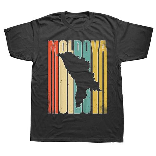 Novelty Awesome Vintage Moldova T Shirt Graphic Cotton Stree
