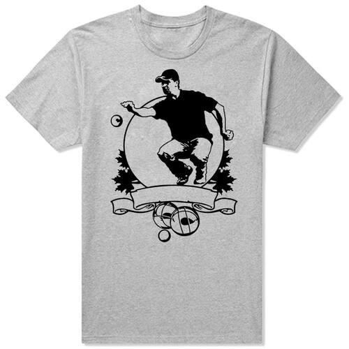 Petanque Ball Player T Shirt Men Character Tee Shirt Euro Si