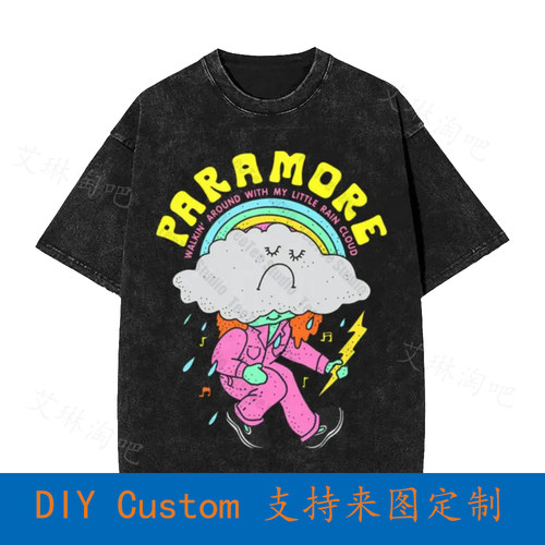 Paramore Hard Times Vintage Oversized T-Shirt QKF1
