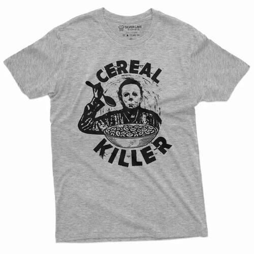 Jason Cereal Killer T Shirt Horror Movie Scary Halloween