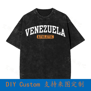 Venezuela Athletic Upward Arc Vintage Oversized T-Shirt UC2S