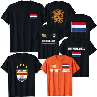 NETHERLANDS FLAG DUTCH PRIDE HOLLAND ROOTS LION COAT OF ARMS