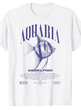 Angelfish Cichlid Fish Keeper Modern Streetwear Shirts Tropi