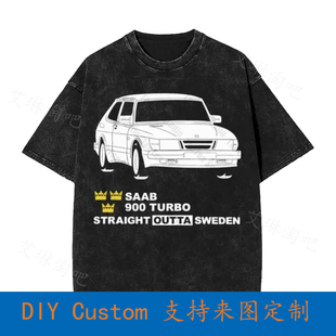 Saab 900 Mk1 Turbo Carlsson 90 92 Vintage Oversized T-Shirt