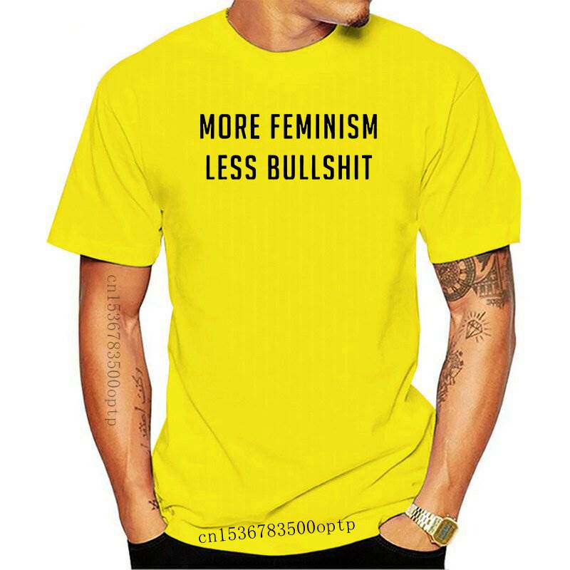 new more feminism less bullshit t-shirt funny letter tshirts