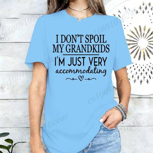 Funny Grandma T-Shirt I Don't Spoil My Grandkids Graphic  Te