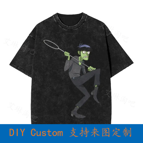 G0Rillaz Vintage Oversized T-Shirt Song Machine Murdoc Funny