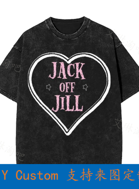 Jack Off Jill Band Heart Vintage Oversized T-Shirt UGS3