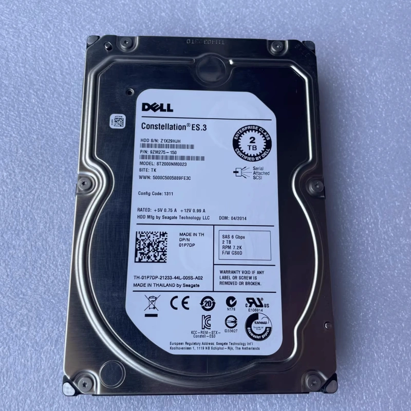 原装DELL2TSAS3.5寸7.2K