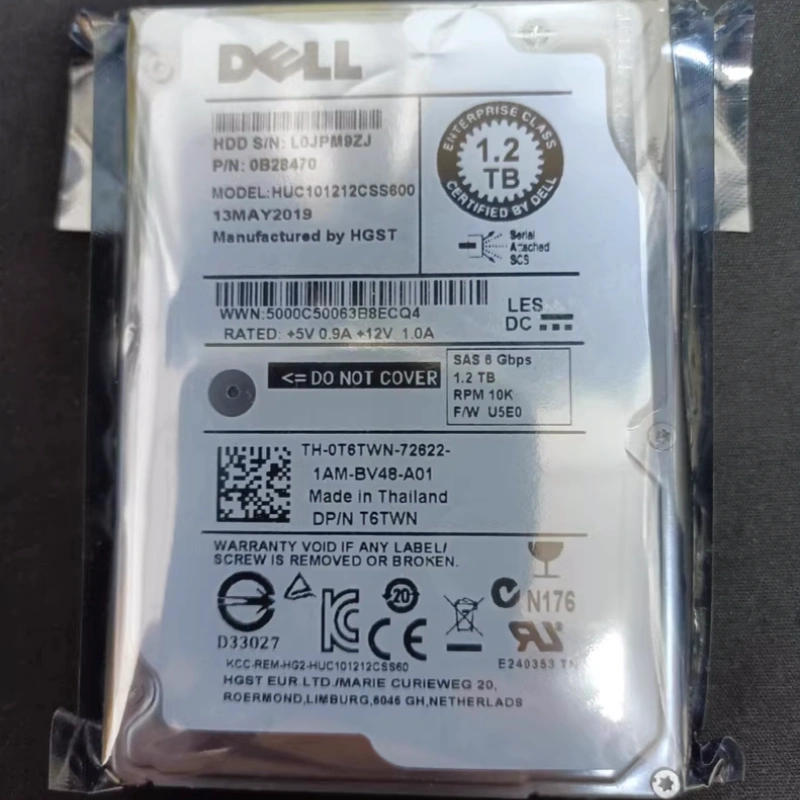 DELL 0T6TWN HUC101212CSS600 服务器硬盘 1.2T 10K SAS 6GB 2.5