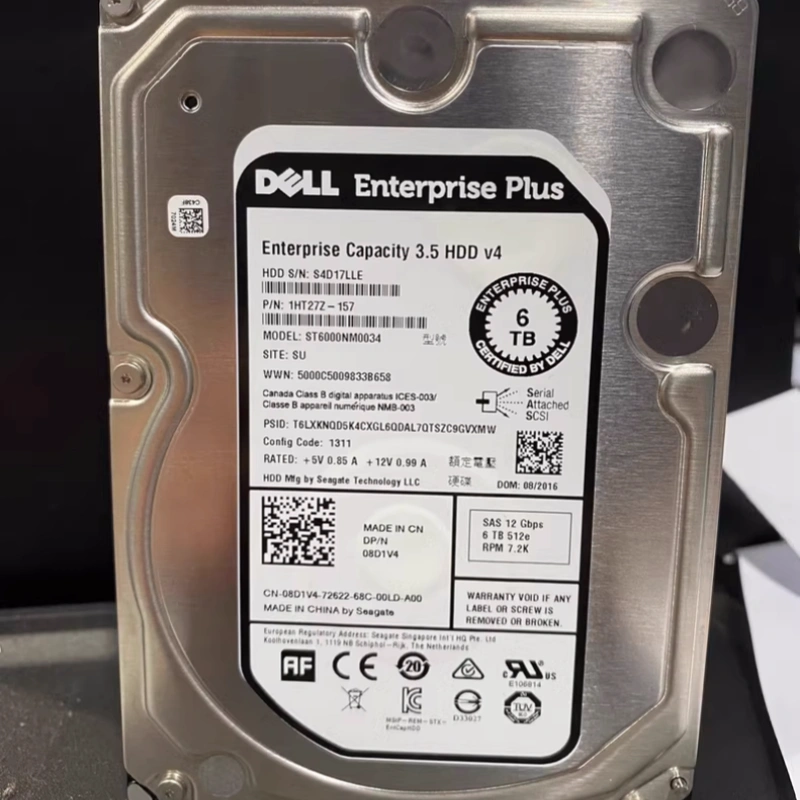 DELL 6T 6TB SAS 1HT27Z-157 8D1V4 ST6000NM0034 SC康贝存储硬盘