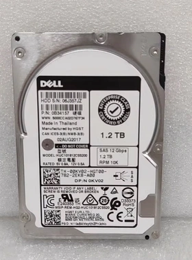DELL 00KV02 HUC101812CSS200 0B34157 硬盘 1.2TB SAS 10K 12Gb