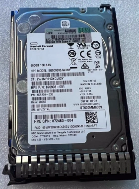 872483-004 872736-001 876936-001 硬盘 600G SAS 10K 12GB 2.5
