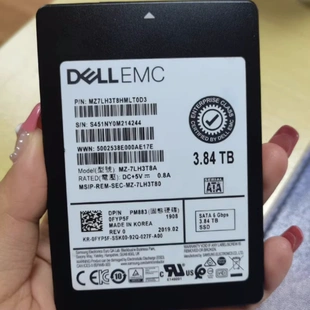 原装 SSD PM883 SATA 3.84T 固态硬盘 7LH3T8A 0FYP5F EMC DELL