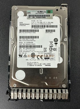 原拆HP 870757-B21 870794 600G 15K SAS 12Gb 2.5 G10 Gen9 硬盘