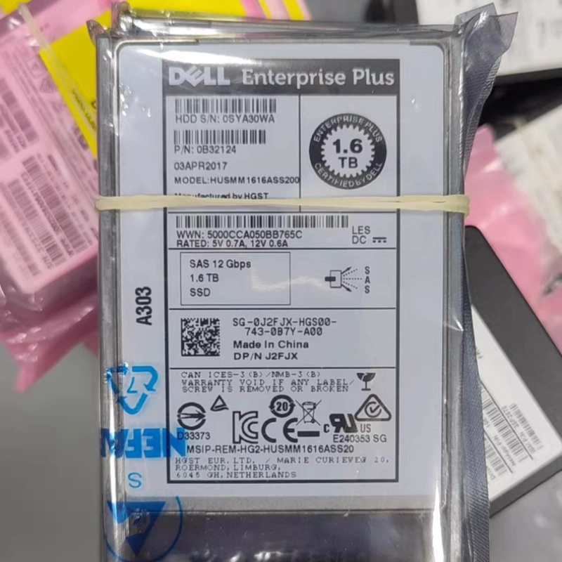 DELL SC4020 SC5020 SC7020 康贝固态硬盘 1.6T SAS SSD 12GB 2.5