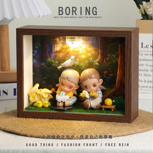 zsiga允许这一切创意造景相框手办收纳柜桌面装饰小摆件摆台礼物