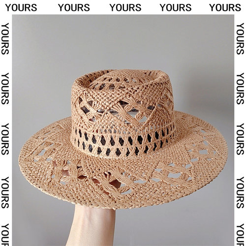 平檐海边休闲文艺女夏凹造型草帽