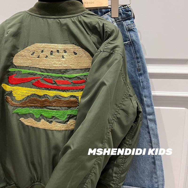 GC童装2026日本新款儿童男女童潮牌日系外套男童汉堡夹克棉服秋冬