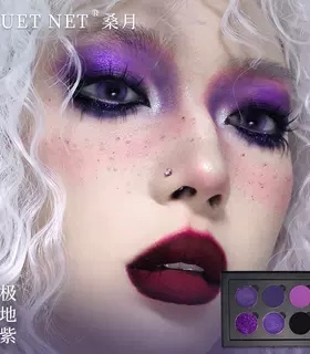 紫色眼影多色盘哑光珠光桑月6色