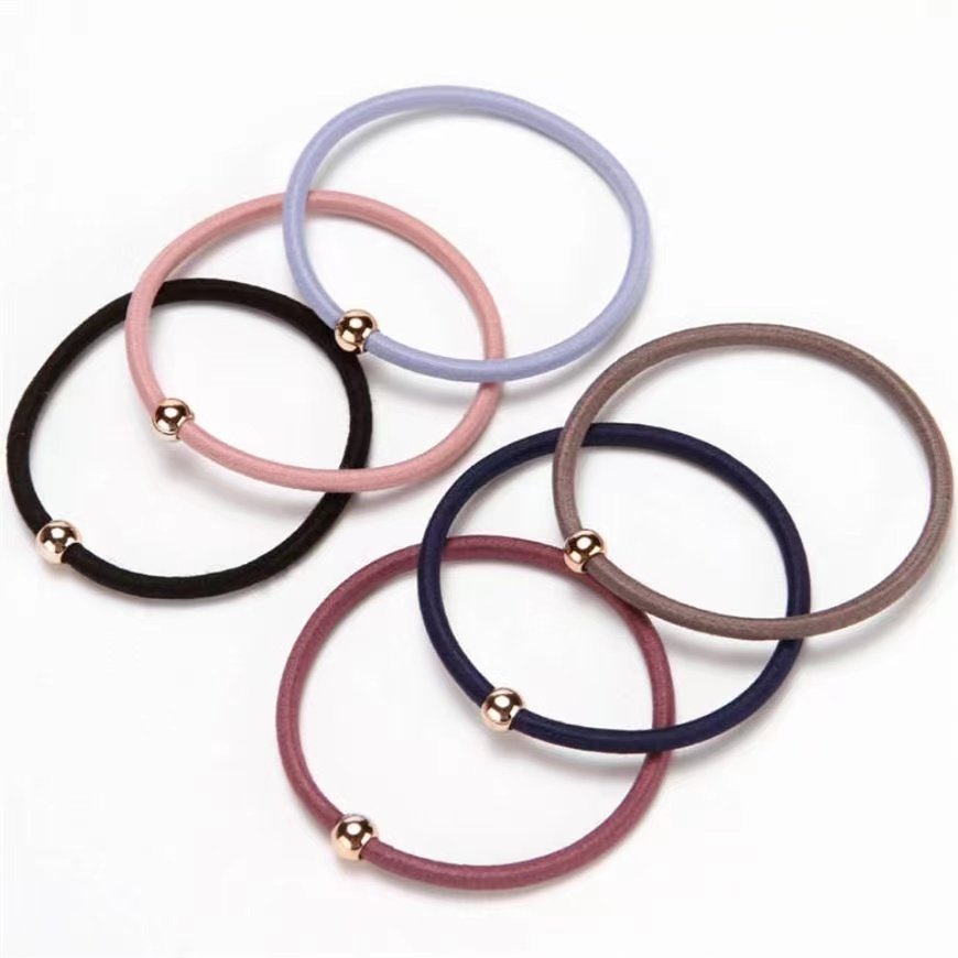 5-50根高弹力可爱小金豆头绳发