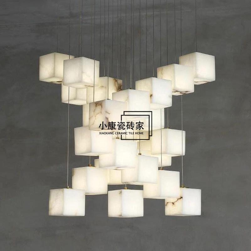 云石全铜吊灯定制室内设计商业空间设计客厅卧室咖啡厅餐厅酒店