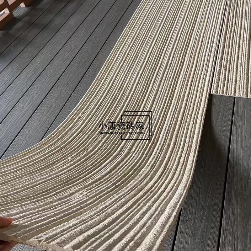 粗细线条板定制新型装饰材料商业空间设计玄关客厅墙面吊顶设计