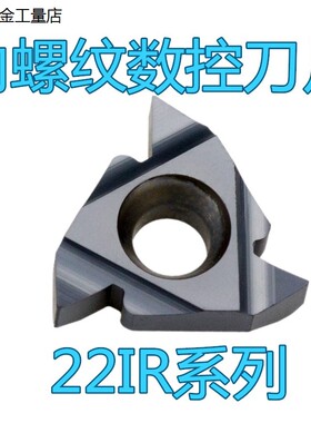 特惠 钢件不锈钢通用加硬黑色涂层数控大牙距内螺纹刀片 22IR N60