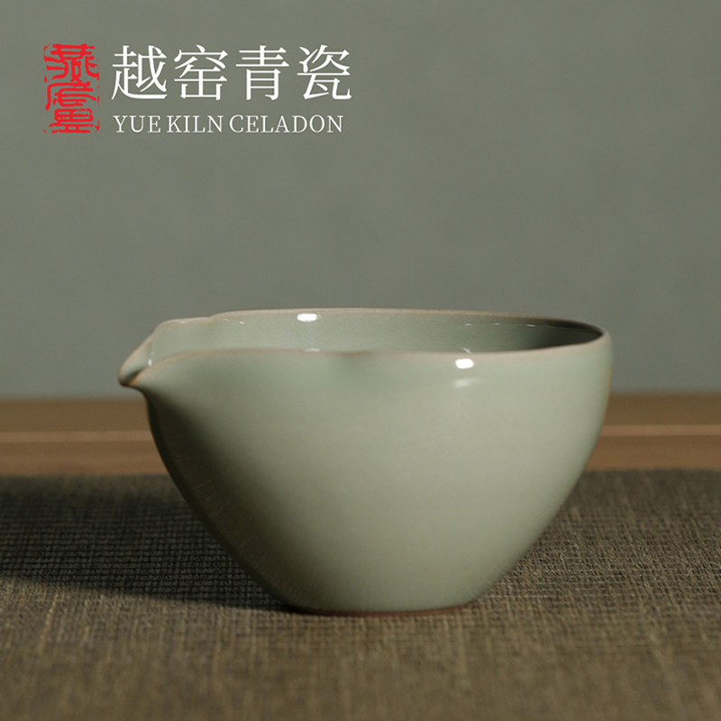 燕庐龙腾越窑青瓷秘色瓷纯手工葫芦公道中式国潮风纯色
