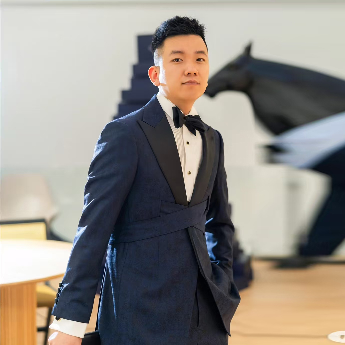 覆盖全国上门定制服务海宪森品牌男装新中式礼服高级定制咨询预约