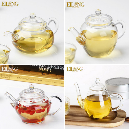 耐热玻璃美人肩泡茶壶