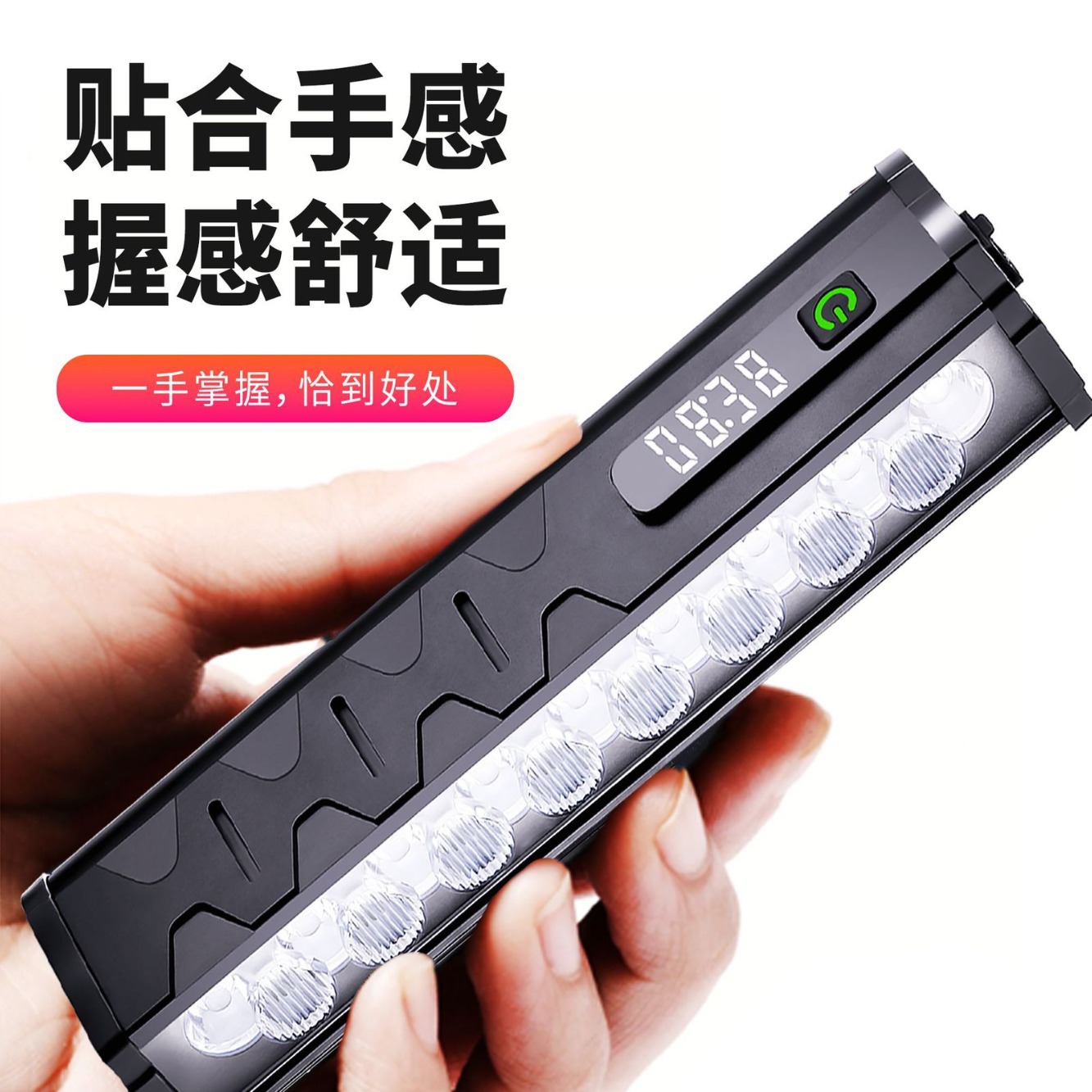 17灯自行车灯防眩光夜骑强光远射前灯山地公路车装备配件骑行灯