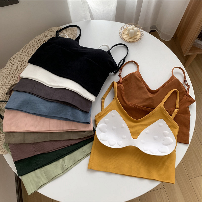 Real shot special price does not reduce the suspender vest women's summer net red back type inside and outside wear base Korean version