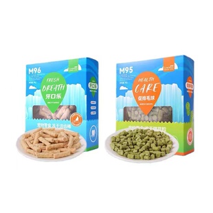 路斯猫咪零食鸡肉冻干猫草粒洁齿棒牙口乐促排毛球幼猫磨牙棒30g