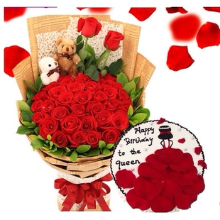 银川市金凤区北京中路上海西路良田镇康乃馨鲜花店配送情人节