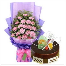 南京玄武区梅园新村新街口玄武门蛋糕店鲜花店配送生日蛋糕玫瑰