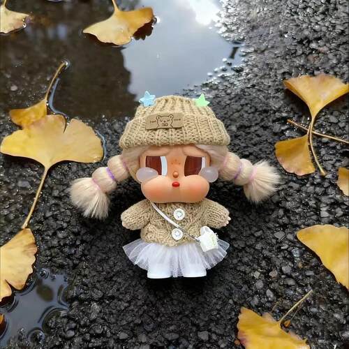 哭娃衣服crybaby一二代10cm17cm三代拉布布娃衣适用毛衣纱裙