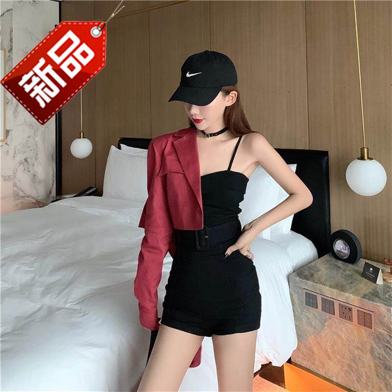 连体衣女q秋春秋阔腿小个子扑啦啦韩风高腰吊带连身裤女宽松阔腿|msdalam kategori Butik wanita / wanita, seluar, seluar santai - dari Buy2taobao.com untuk memberikan perkhidmatan ejen Taobao profesional membeli