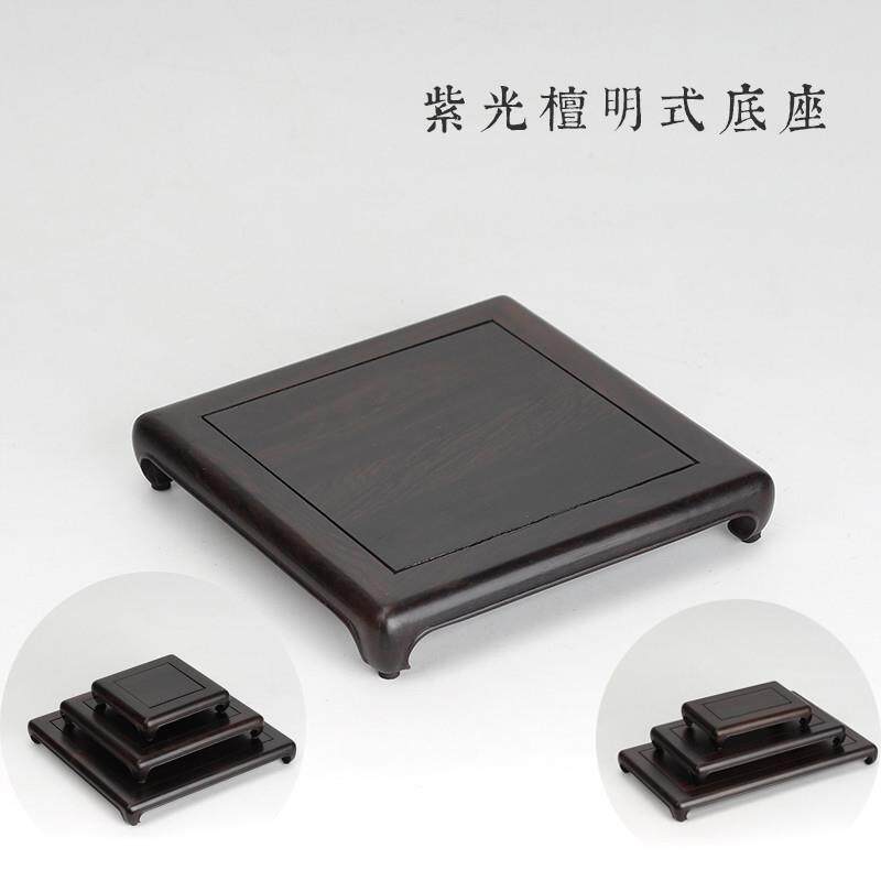 红木雕刻工艺礼品摆饰印章摆件底座实木方形玉器文玩奇石头花盆茶