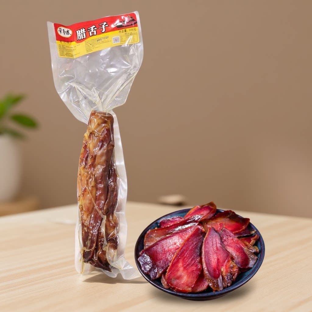 重庆腊舌子腊舌头烟熏川味腊肉