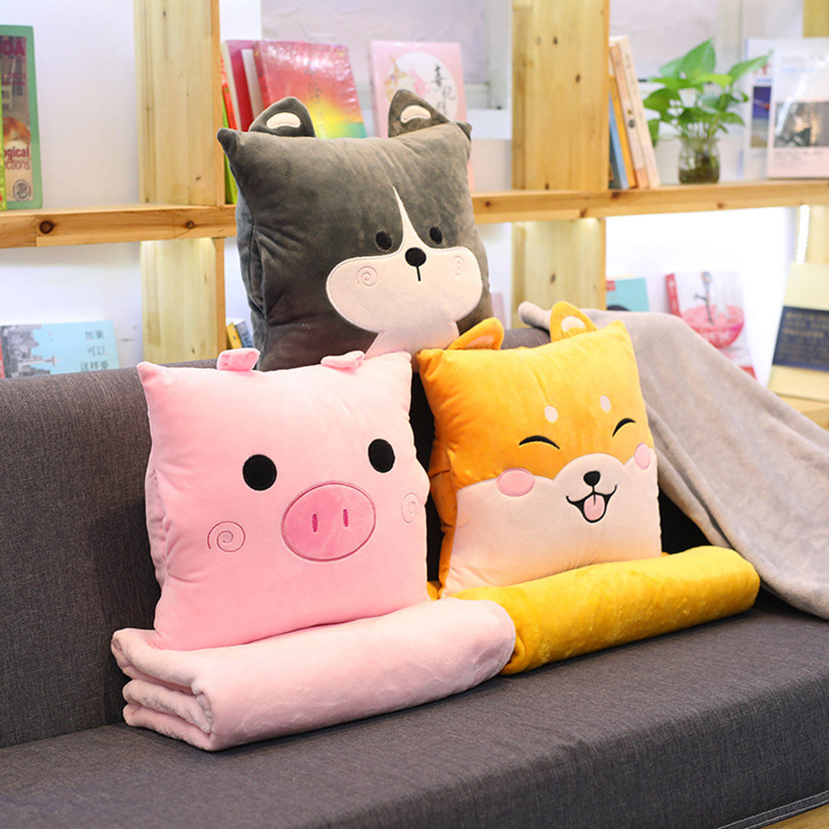 抱枕被子两用靠垫办公室午睡枕头可爱汽车靠枕空调被毯子三合一在类目 居家布艺, 靠枕/抱枕新, 抱枕被中 - 来自Buy2taobao.com提供专业的淘宝代购服务