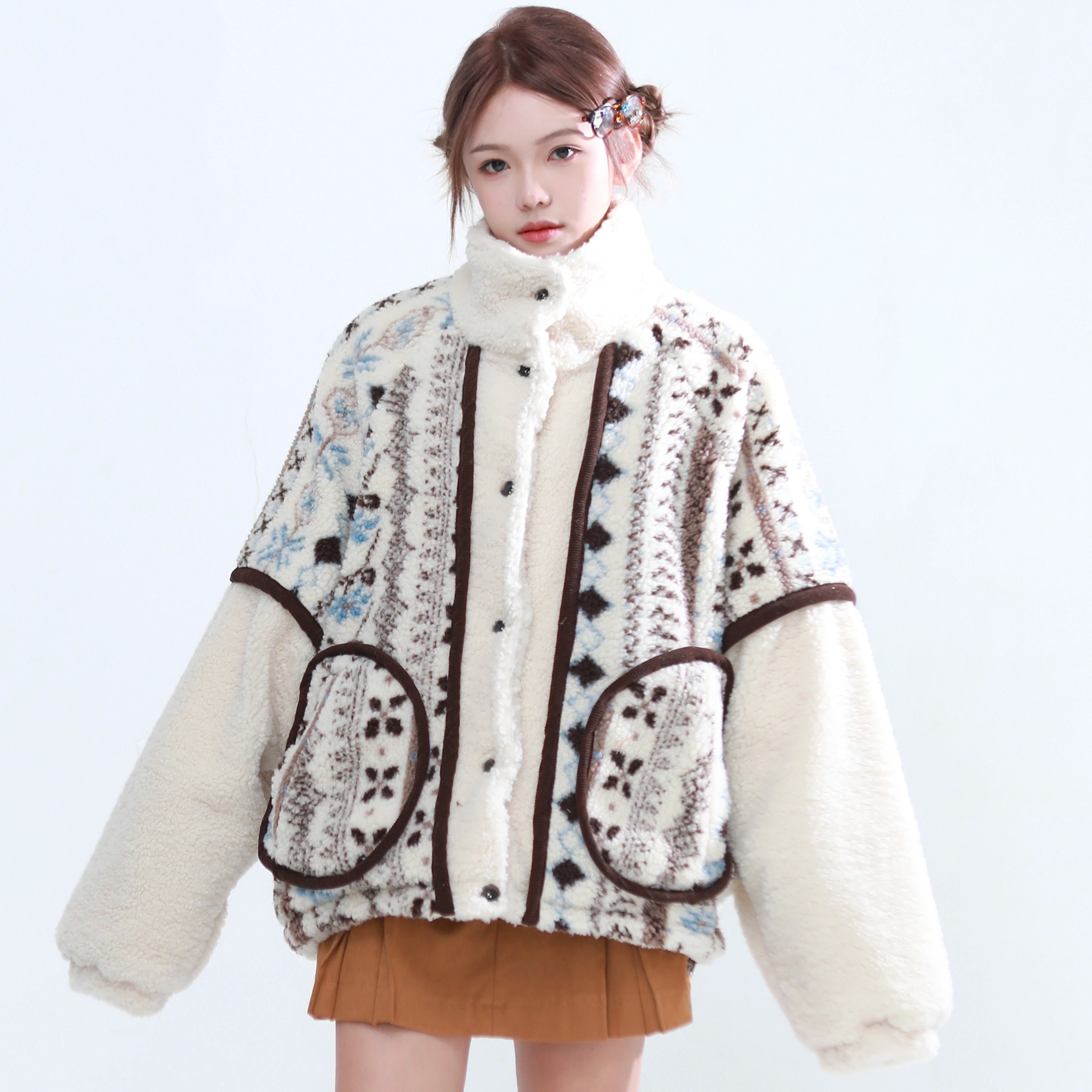 CliFF费尔岛羊羔毛外套