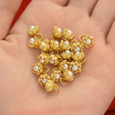 铜镀沙金超强保色吊坠