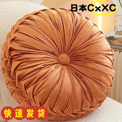 荷兰绒车轮枕圆形南瓜车轮坐垫抱枕靠垫柔软客厅沙发宿舍AX73